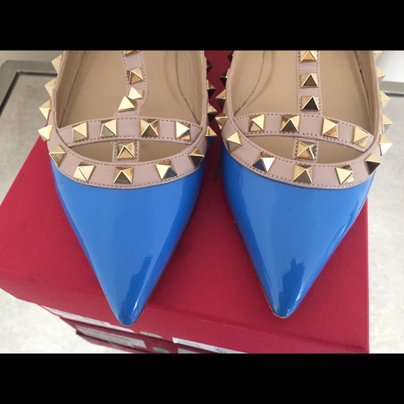 Valentino Caged Rockstud Flats (Patent Leather) - Picture 3 of 7